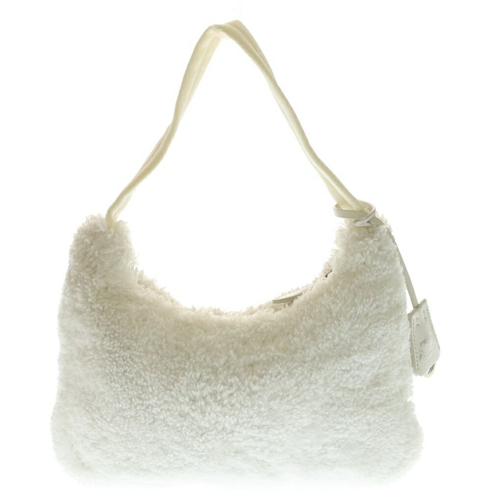 PRADA Edition Shoulder Bag White Fur - Picture 2 of 6